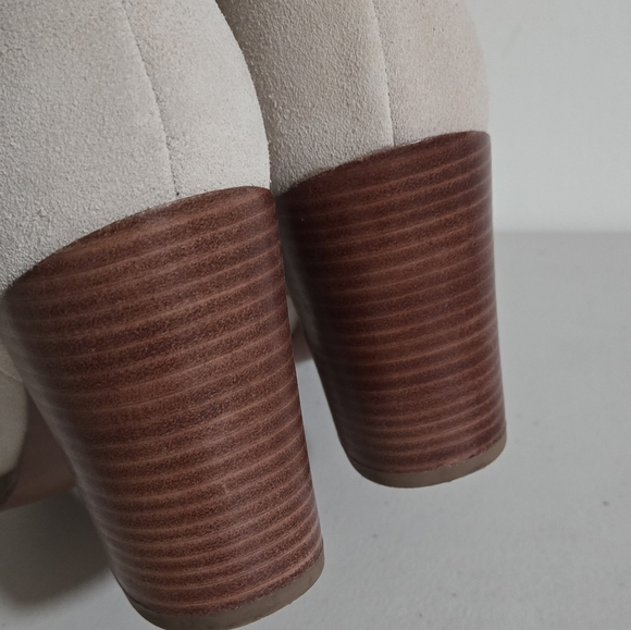 Sarto Jasmine Elegant Knee-High Suede Heeled Quit Luxury Boots Size 10 - Picture 13 of 16